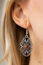 Load image into Gallery viewer, Over The Pop Brown Earrings
