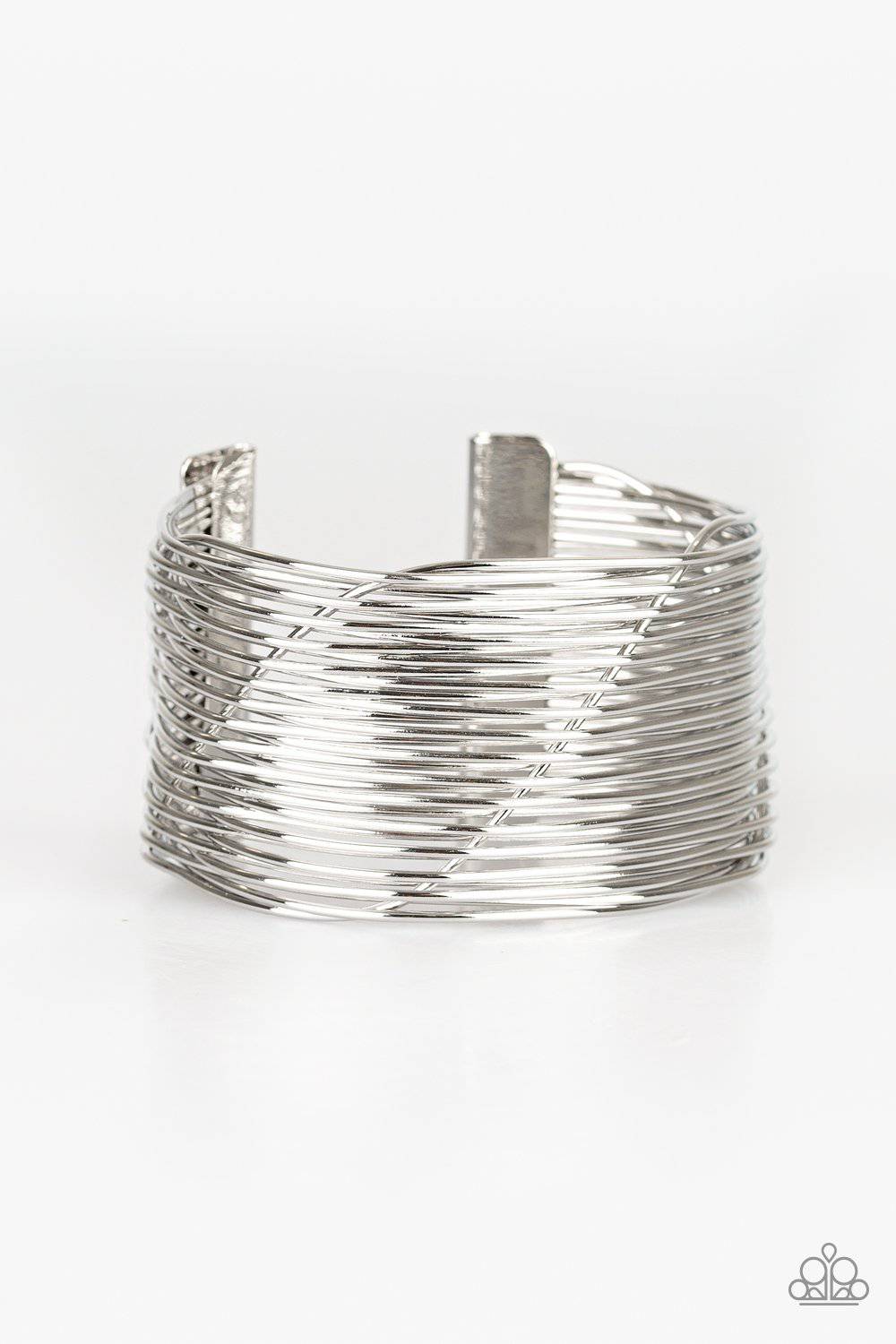 Retro Revamp Silver Wire Cuff Bracelet