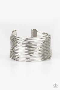 Retro Revamp Silver Wire Cuff Bracelet