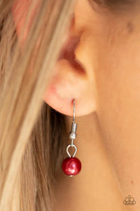 Bold Balancing Act Red Necklace
