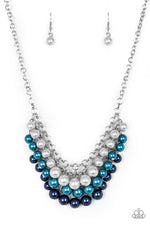 Load image into Gallery viewer, Run For The Heels Blue Necklace
