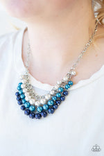 Load image into Gallery viewer, Run For The Heels Blue Necklace
