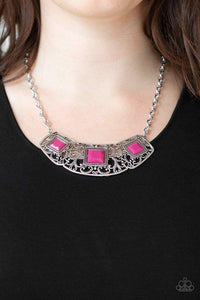 Feeling Independant Pink Necklace