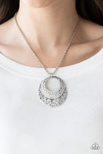 Load image into Gallery viewer, Texture Trio Silver Necklace
