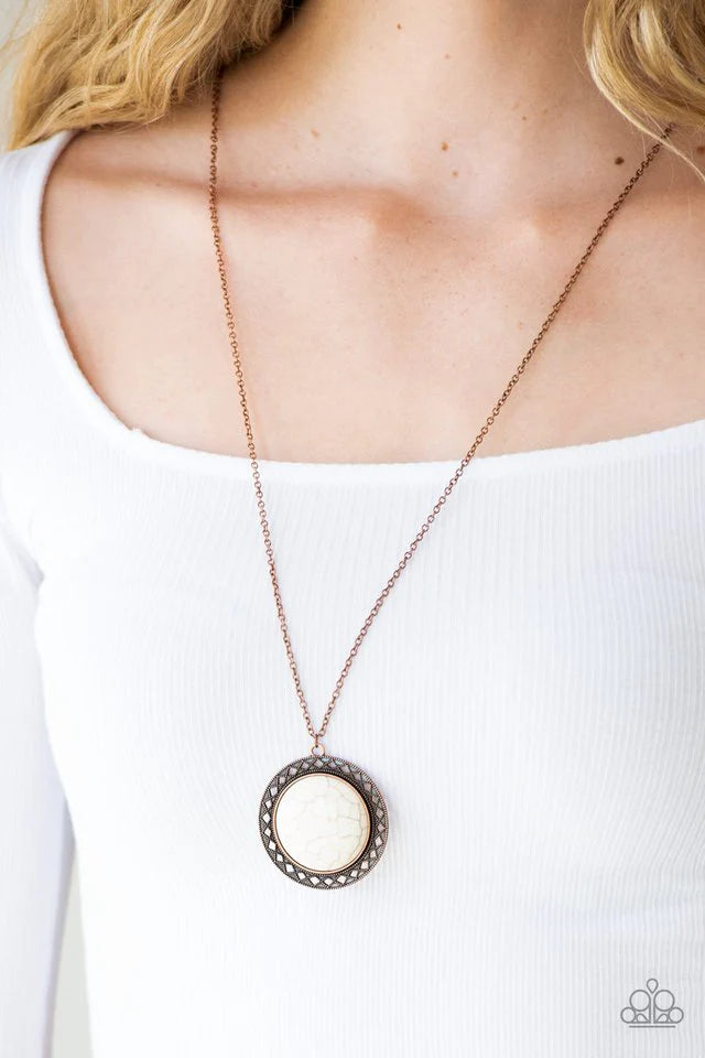 Run Out Of Rodeo Copper Necklace