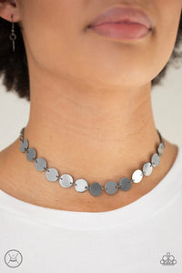 Faster Than Spotlight Black Choker Necklace