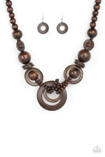 Load image into Gallery viewer, Boardwalk Party Brown Necklace
