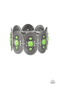 Turn Up The Tropical Heat Textured Stretch Bracelet