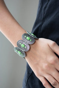 Turn Up The Tropical Heat Textured Stretch Bracelet