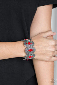 Turn Up The Tropical Heat Textured Stretch Bracelet
