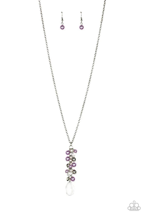 Teardrop Serenity Purple Necklace