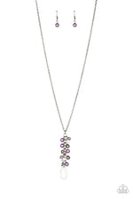 Load image into Gallery viewer, Teardrop Serenity Purple Necklace
