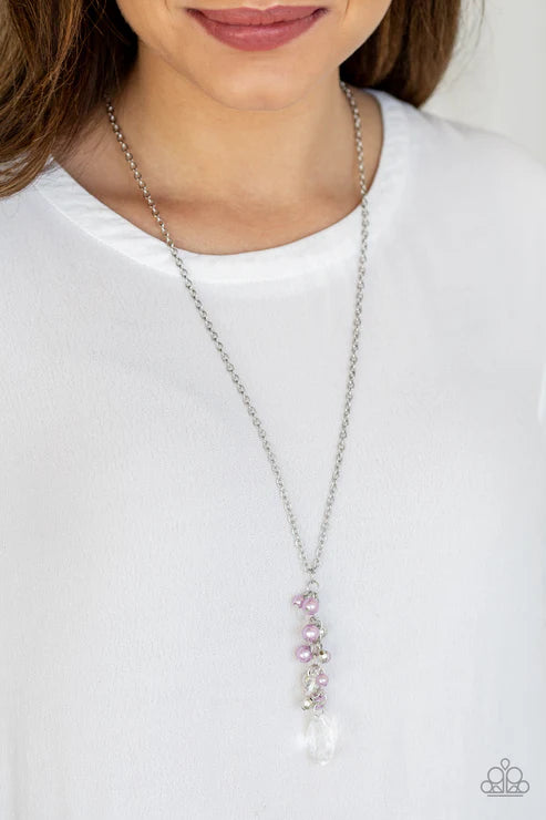 Teardrop Serenity Purple Necklace