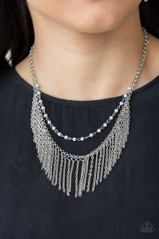 Fierce In Fringe Necklace