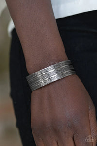 Patterned Plains Silver Cuff Bracelet