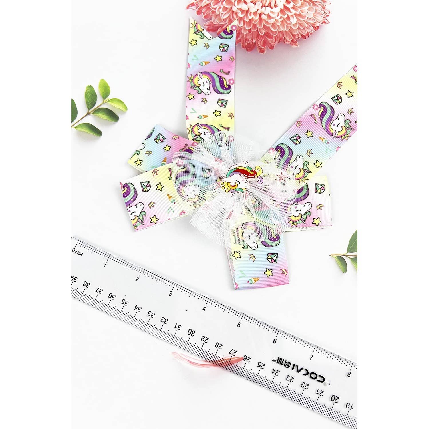 UNICORN BOW KNOT PATTERN STYLING KIDS HAIR CLIP