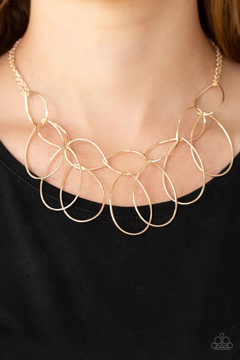 Top Tear Fashion  Necklace Rose Gold