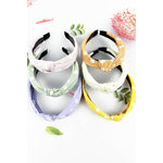 Load image into Gallery viewer, FLOWER PRINT FABRIC KNOTTED HEAD BAND OF ASSORTED COLOR
