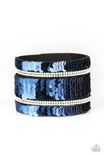 Load image into Gallery viewer, Mermaid Service Blue and Silver Bracelet
