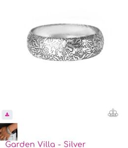 Garden Villa Silver Bangle Bracelet
