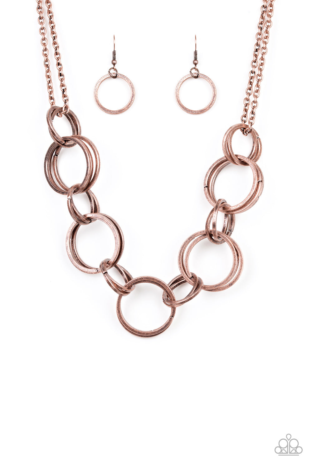 Jump Into the Ring Necklace -Copper